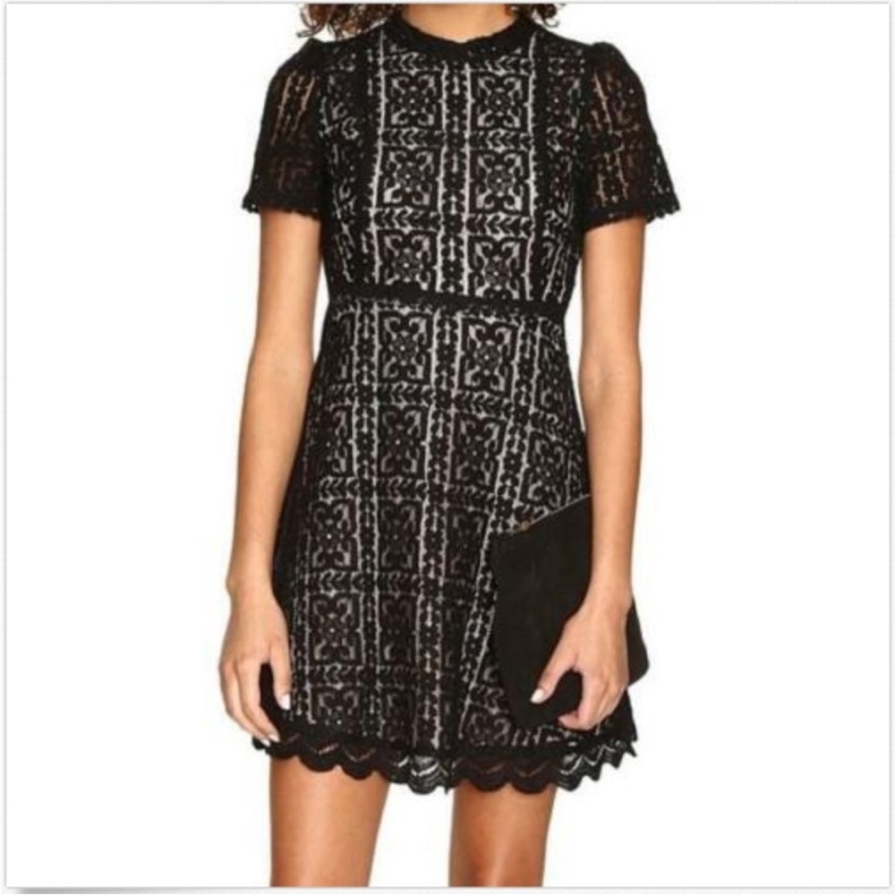 BB Dakota Black Lace Mini Dress